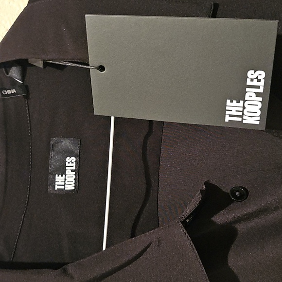 The Kooples Men's Black 100% Silk Shirt XXL - Picture 3 of 6